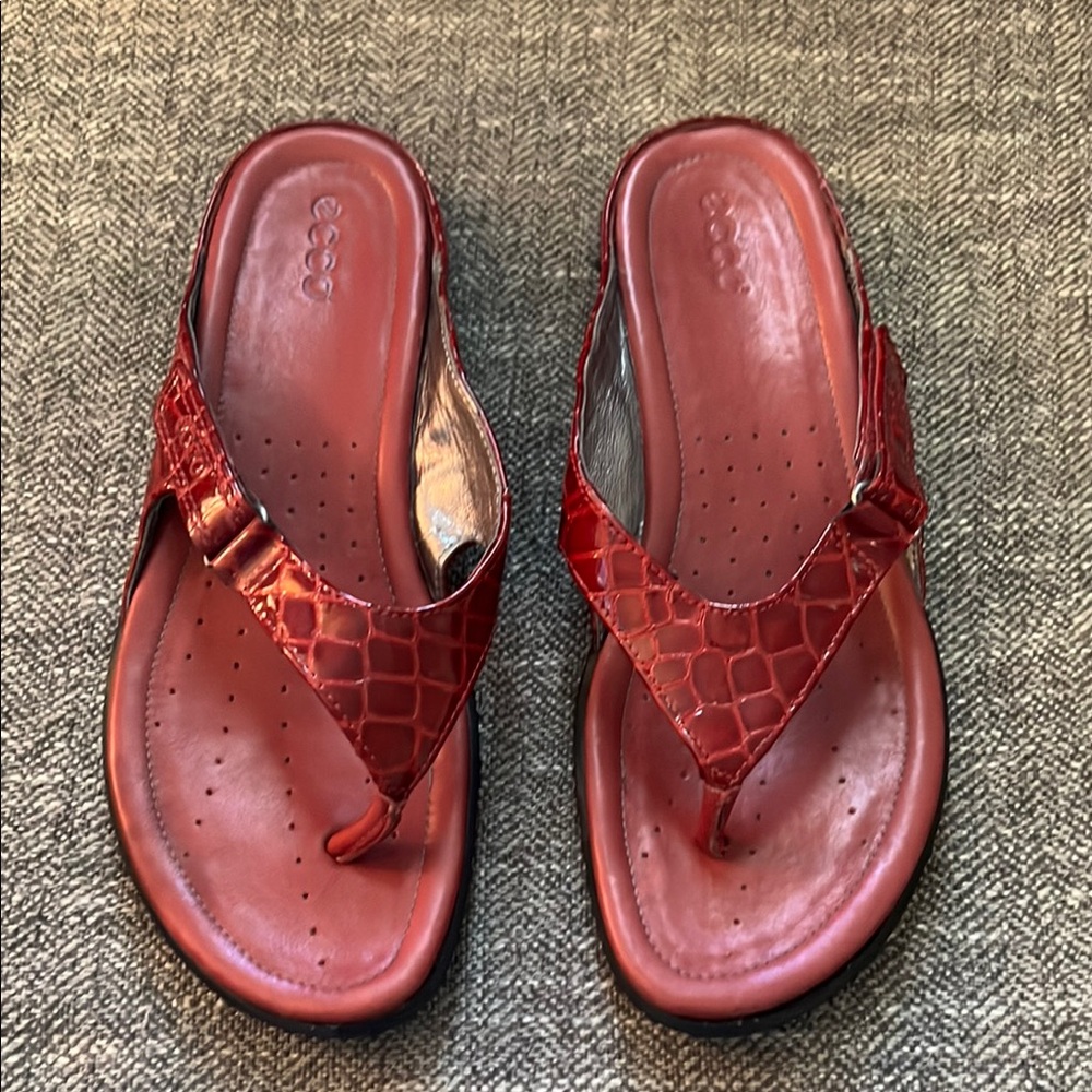 ECCO Women's Red Sandals